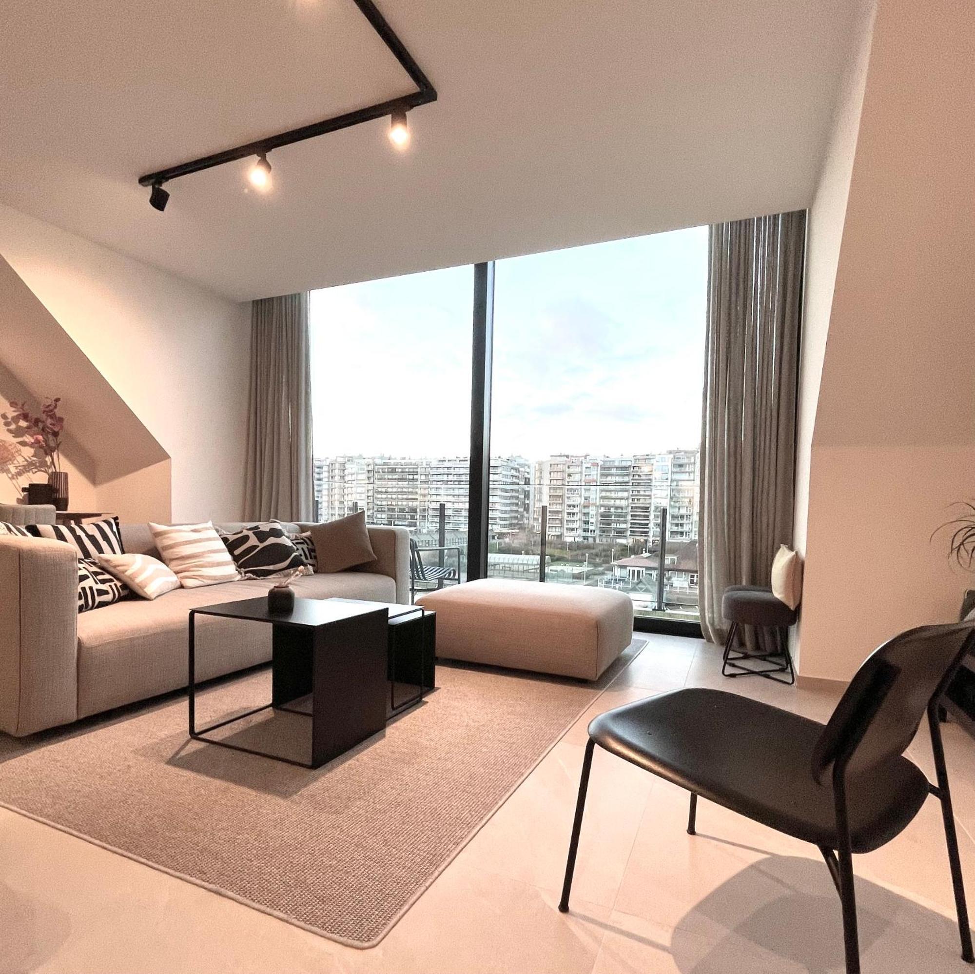 Molo Roof - Stylish Penthouse With Marina View Blankenberge Within Walking Distance From The Sea - 15 Km From Bruges Apartment Luaran gambar